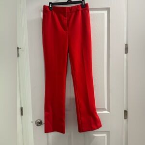 Ann Taylor Red Boot Cut Dress Pants